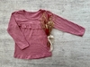 REMERA VOLADO PECHO ROSA VINTAGE