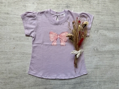 REMERA MOÑO LILA