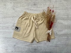 SHORT RUSTICO BOLSILLO BEIGE