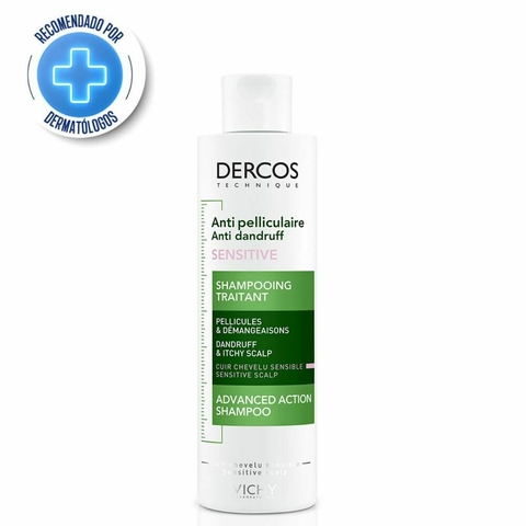 VICHY DERCOS SHAMPOO PARA EL CUERO CABELLUDO SENSIBLE ANTICASPA 200ml