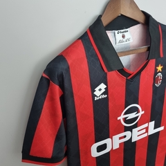 CAMISA RETRO DO AC MILAN-HOME 95/96 - loja online