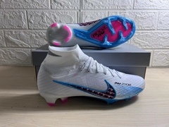 CHUTEIRA CAMPO - NIKE AIR ZOOM MERCURIAL SUPERFLY IX ELITE FG 39-45 -  AZUL/BRANCO