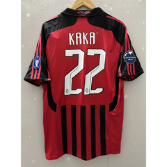 CAMISA RETRÔ DO MILAN - KAKÁ 22 - HOME 07/08 (COM PATCH)