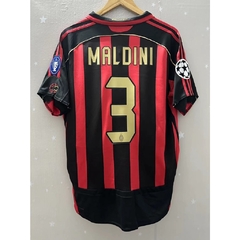 CAMISA RETRÔ DO MILAN - MALDINI 3 - HOME 06/07 (COM PATCH)