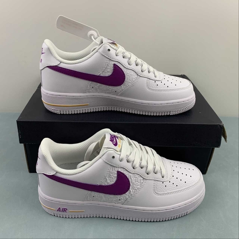 NIKE AIR FORCE 1 - BRANCO/ROXO - UNISSEX - NETSHIRTS