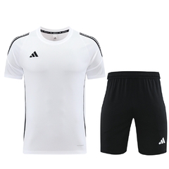 CONJUNTO TREINO ADIDAS - BRANCO/PRETO 24/25