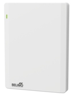 22RTM-5900A | BELIMO | Sensor ambiente CO₂ / Umidade / Temperatura ativo, NFC, 0...5 V, 0...10 V, 2...10 V, MP-Bus, Belimo Display App e LED, PC, bran