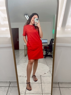 T-dress Basic Red