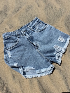 Shorts Jeans Mom Destroyed - loja online