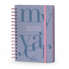 MOOVING AGENDA 2024 2 DIAS POR PAG. MODERN SOFT 10X15 - comprar online