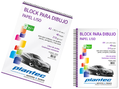 Plantec Block anillado A5 lateral. Papel de 210 grs. LISO ( 70521 )