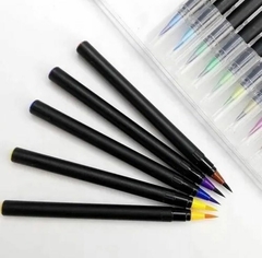 Watercolor Brush Pen X 20 Punta Pincel + 1 pincel de agua recargable de regalo - comprar online