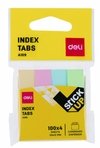 Deli Indices adhesivos tiras de papel 50x12mm 4 colores pastel ( 320487 )