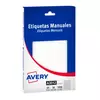 Avery Etiquetas Blancas Manuales Rectangulares 8.1X19.4 mm 3012 ( 321666 )