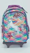 MIRACLE MOCHILA CON CARRITO 17 " UNICORNIO + LUNCHERA + CARTUCHERA