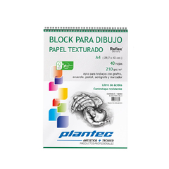 BLOCK PLANTEC A4 TEXTURADO 210 GRS X 40 HJS