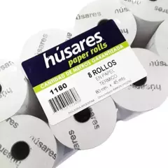 HUSARES ROLLO PAPEL TERMICO 1180 X 8 UNID. ( 56212 )