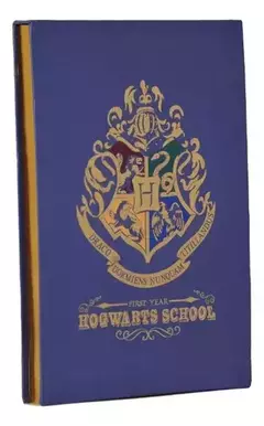Block De Notas 120hjs Harry Potter - Maw Mooving Color Azul y dorado