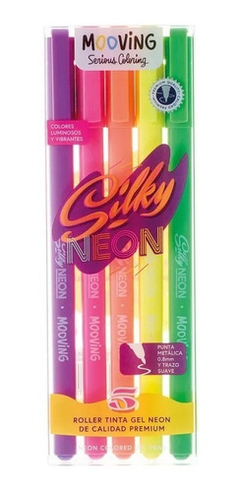 MOOVING ROLLER SILKY NEON X 5 COLORES