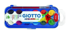 GIOTTO ACUARELAS X 12 COLORES + PINCEL