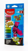 MAPED TEMPERA SUPER COLOR X 12 COLORES 8 ML C/U ( 30085 )