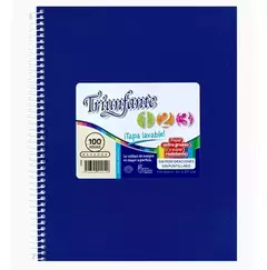 TRIUNFANTE CUADERNO TIPO ABC C/ESPIRAL 100 HJS RAYADAS ( 43982 ) - comprar online