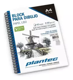 PLANTEC BLOCK PARA DIBUJO LISO A34 40HJS 90 GRS ( 337760 )