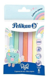 PELIKAN CRAYONES JUMBO X 6 COLORES PASTEL