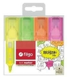 FILGO RESALTADOR TEXT MARKER X 4 COLORES FLUO ( 329120 )