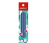 Repuesto Roller Tinta Gel Genio 2g Azul X3 Unid Borrable 0219100103