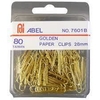 ABEL CLIPS METALICOS DORADOS 28 MM X 80 UNID. ( 64428 )