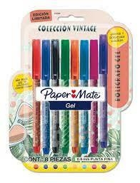 PAPER MATE BOLIGRAFO GEL X 8 COLORES ( 332946 )