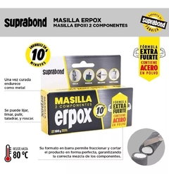 Masilla Suprabond Erpox Acero 100g - Soldadura En 10 Minutos ( 333714 ) - comprar online