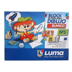 LUMA BLOCK DE DIBUJO Nª5 BLANCO X 20 HOJAS ( 65673 )