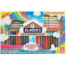 ELMERS RAINBOW GLITTER GLUE X 31