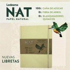 NAT LIBRETA PAPEL ECOLOGICO RAYADA X 80 HJS 75 GRS 16X21 CM en internet