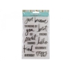 IBI CRAFT SELLO SILICONADO CRISTAL 4X7\" WORDS