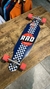 Longboard Rad Importado Drop Through Checker Stripe Azul 9" - comprar online