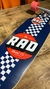 Longboard Rad Importado Drop Through Checker Stripe Azul 9" - tienda online