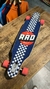Longboard Rad Importado Drop Through Checker Stripe Azul 9" en internet