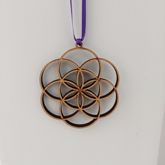 GEOMETRIA SAGRADA COLGANTE /CUBO METATRON/FLOR DE LA VIDA - comprar online