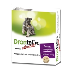 Drontal Saborizado Antiparasitario Interno Perros de 10 - 20Kg  2 Tabletas