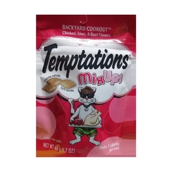 Galletas Temptations MixUps para Gato sabor Pollo, Higado y Carne 48Grs