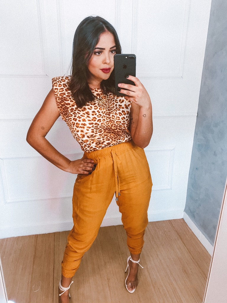 Calça jogger sale mostarda
