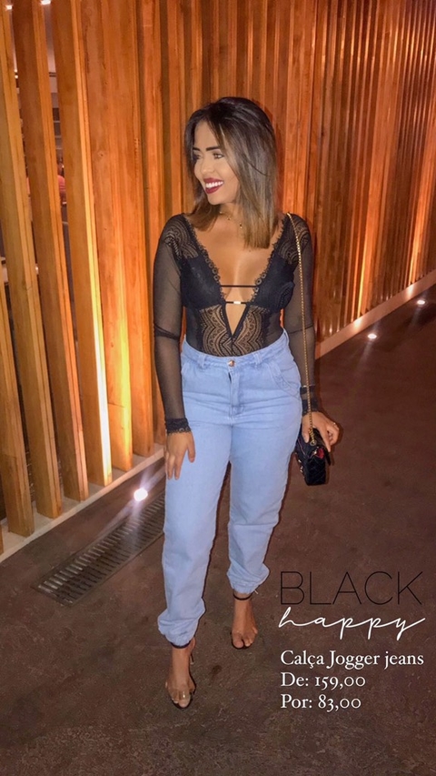 Calça jogger e best sale body
