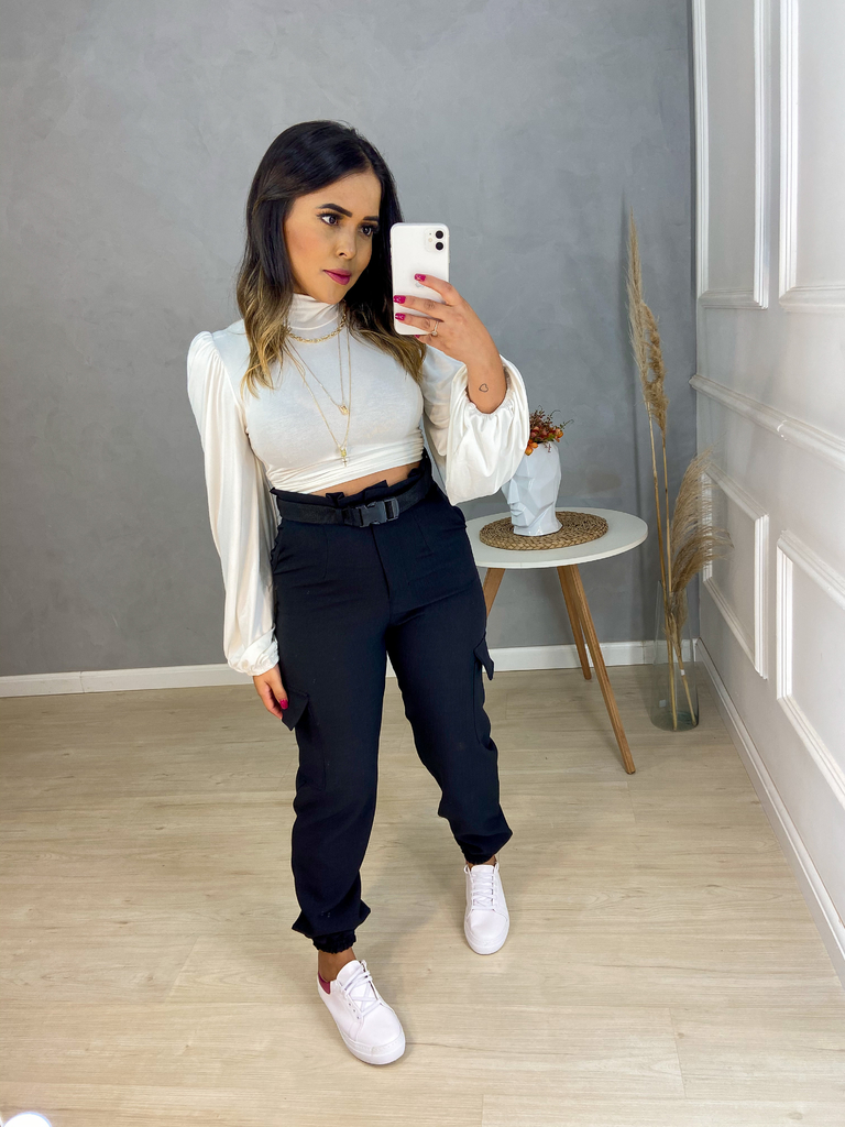 Calça sales jogging linho