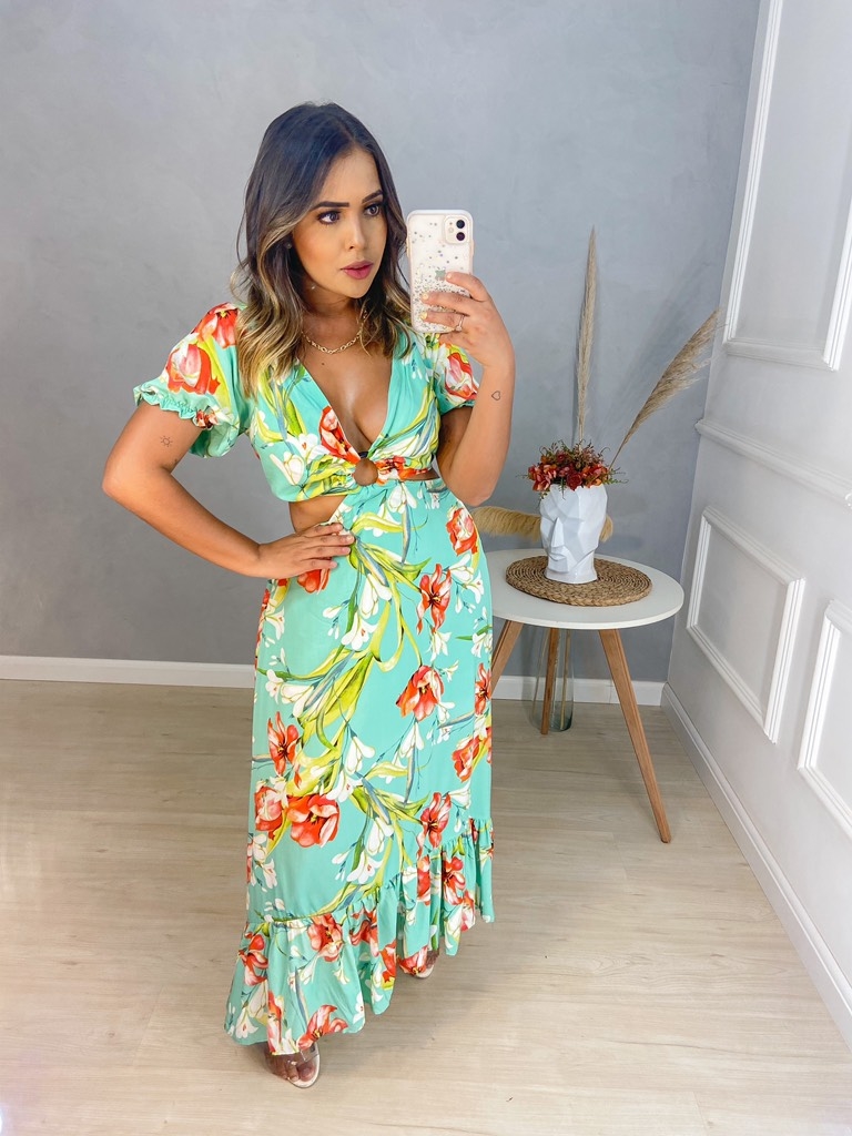 Vestido mullet floral 2025