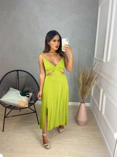 Vestido cheap verde abacate