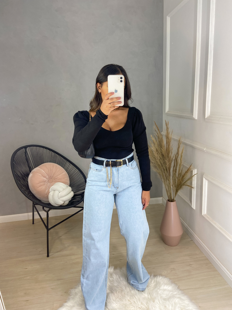 Calça Jeans Wide Leg Clara Consciência Jeans - Amor de Peça