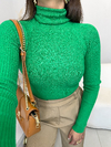 Blusa cacharrel tricot modal - verde